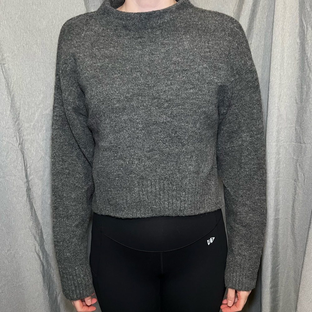 Zara Charcoal Turtleneck Sweater